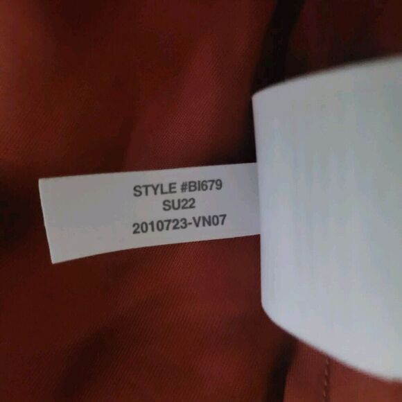 J. Crew Dress Womens 8 Orange Gwen Cupro Blend Mini Slip Wildfire Short BI679 - Picture 10 of 12